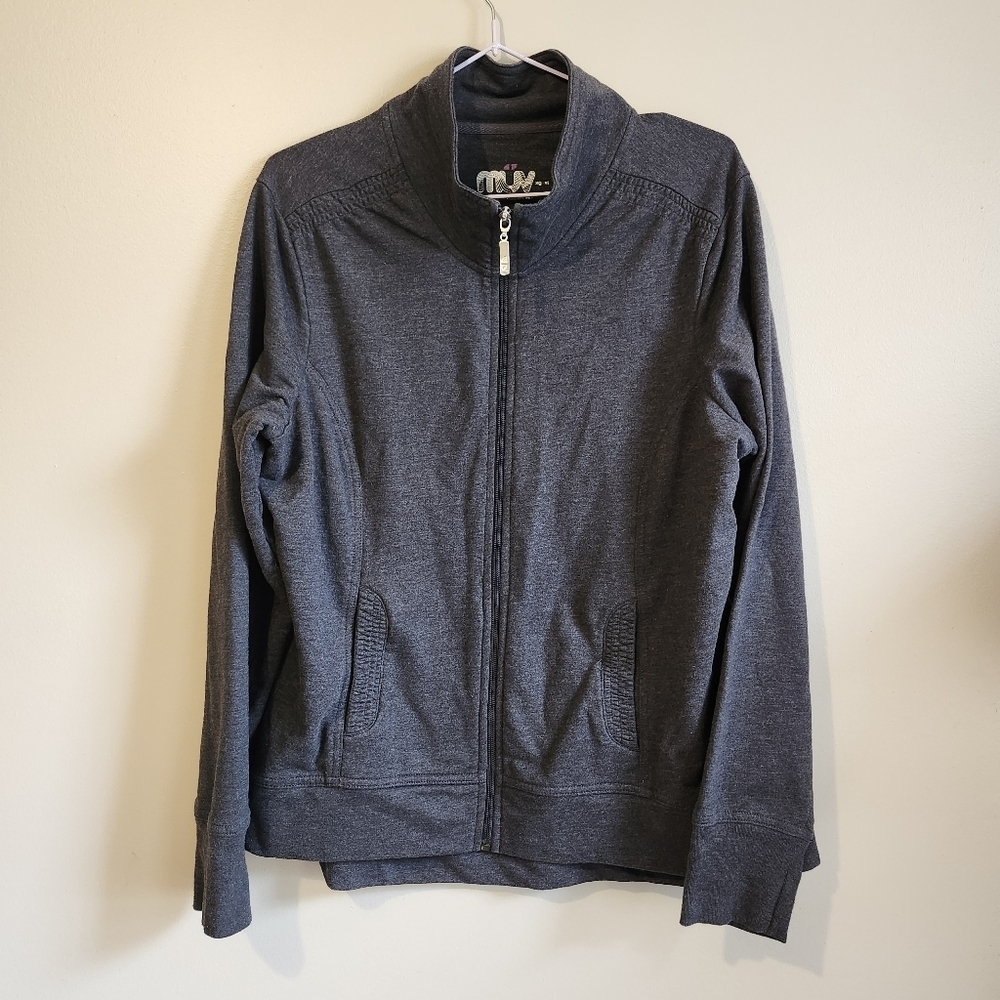*3 for$30* MUV Dark Gray Zip Up Athletic Jacket